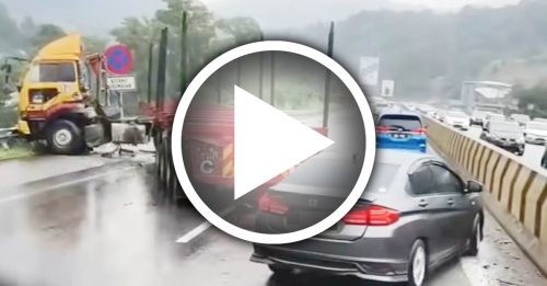 加叻大道拖格罗厘事故 双向车道受影响