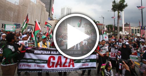 逾千人独立广场集会声援加萨 警方：和平进行无冲突