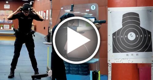 神级美女特警展枪法 10枪命中网络爆红