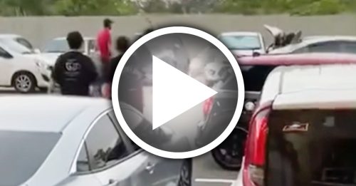 “双重泊车”引发肢体冲突 一群青年与华裔夫妇 当街殴斗