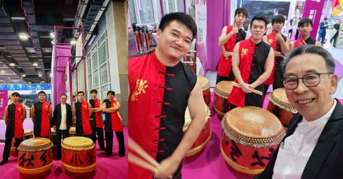 陈再藩受邀赴中国 分享二十四节令鼓发展故事