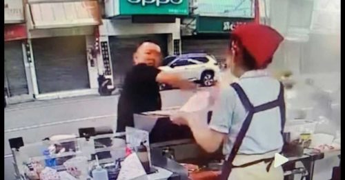 男子欲借厕所被拒 怒砸早餐店 还打人