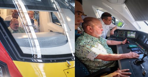 元首推介南线ETS 亲驾首班火车开往居銮