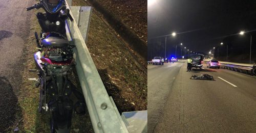 下车救人 双双被撞 无照中学生毙命 善心送货员重伤