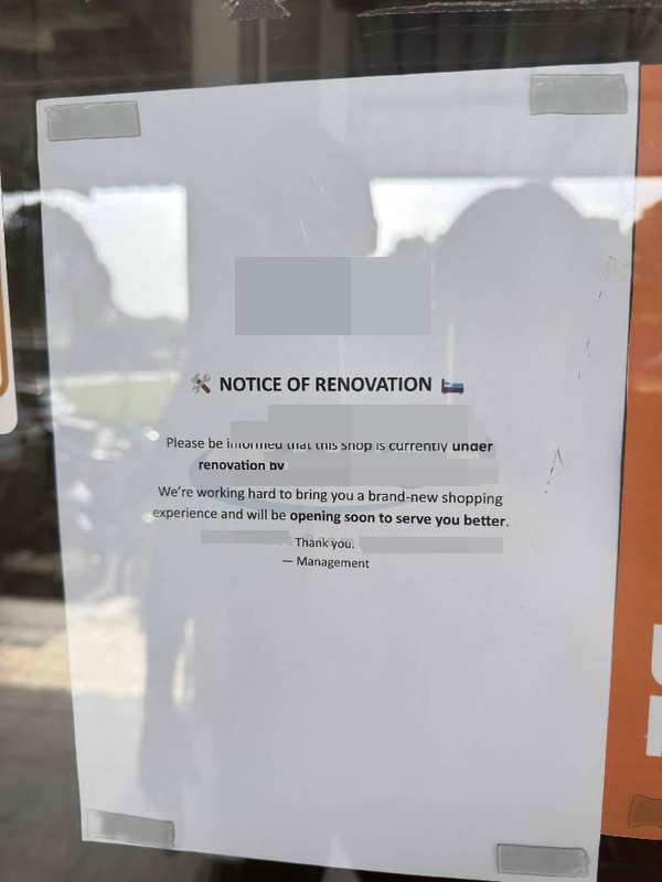 涉事公司结业后，被另一家家具公司接手，准备在装修后继续营业。