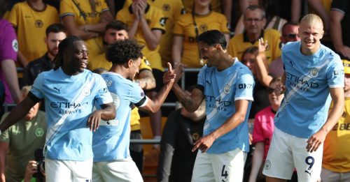 英超｜哈兰德梅开二度   曼市4比0大胜狼队