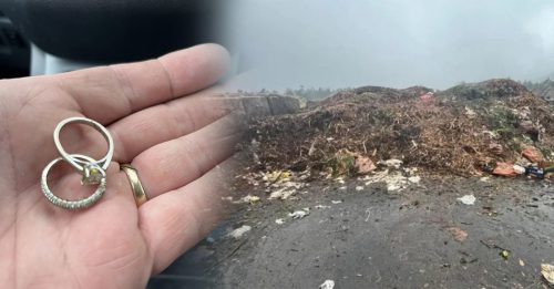 妻误弄丢婚戒 夫翻18吨垃圾找回