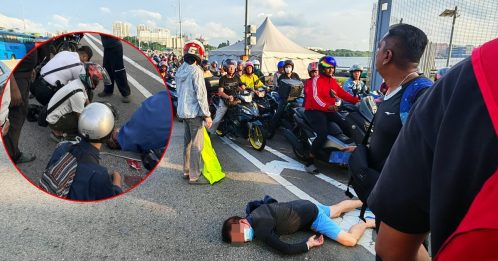 柔佛长堤步行通关 越堤族遭撞耳口出血