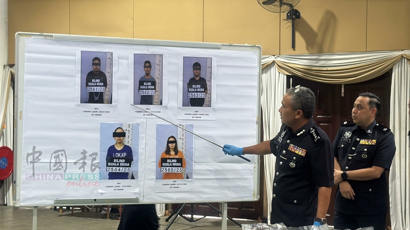 4名华裔男女及1名巫裔男子被捕，皆被延扣7天。