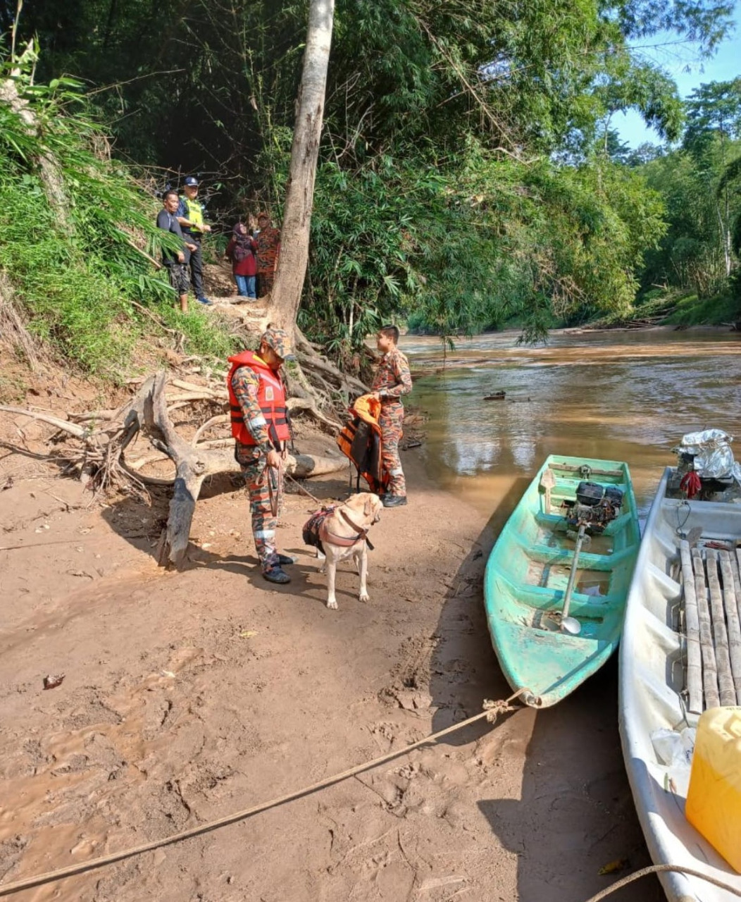有人不幸溺水失踪，也需出动探嗅犬进行搜救任务。