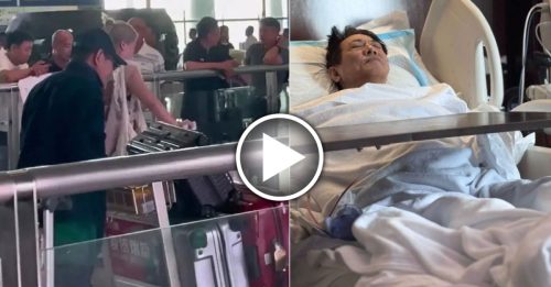 功夫巨星术后近照曝光 独自拖重行李驼背画面惹心疼