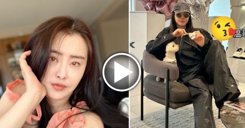 王祖贤一身黑翘脚吃冰淇淋 网惊呼：太帅了