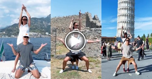 吴彦祖Lisa S.出国旅行 狂拍搞笑跳舞片贺七夕