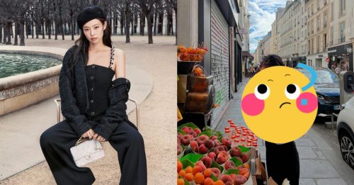 Jennie素颜逛街 把平民衣穿得像精品