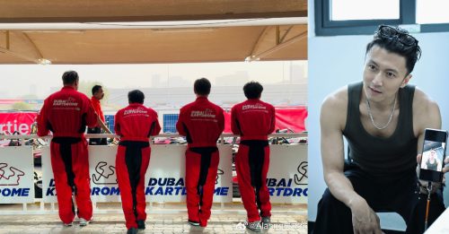 谢霆锋带Lucas玩赛车 1特征显示父子极相似