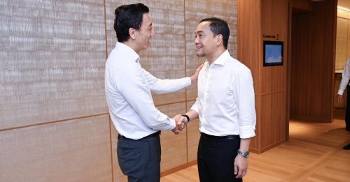 萧振祥与翁哈菲兹见面 讨论柔新经济特区议题