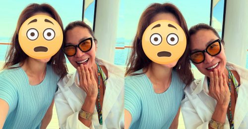 奶茶妹半素颜同框杨紫琼 网惊：差点没认出来