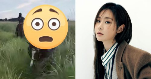 少女时代俞利坠马 被甩飞画面曝光