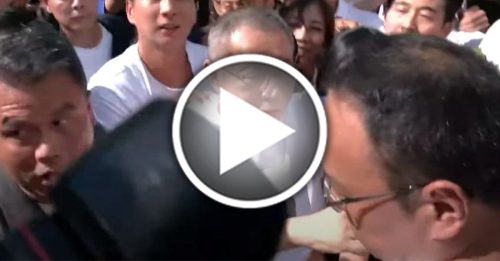 柯文哲交保回家 吃屎哥来乱撒冥纸