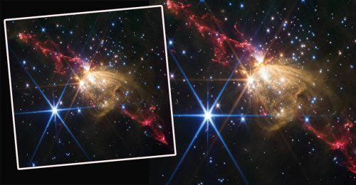 韦伯望远镜 意外拍到8光年长“宇宙光剑”