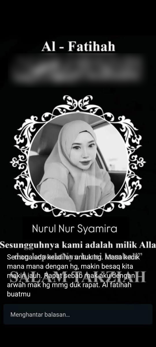 女死者努鲁奴沙米拉。