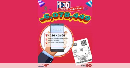 未知来电号码成灵感 主妇投注RM2 爽赢607万