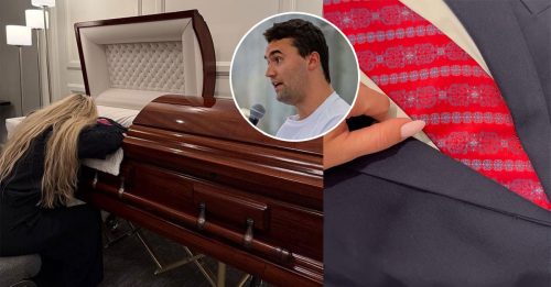 柯克遭枪杀身亡｜遗孀灵柩前啜泣 不停说“我爱你”