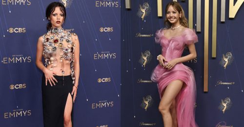 艾美奖2025｜《星期三》女星真空上阵 Lisa粉红芭比被嘲像“粉色冬粉”