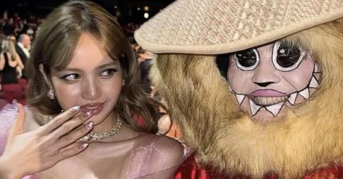 艾美奖2025｜Lisa惊见XXL版Labubu 失控露出嫌恶的表情