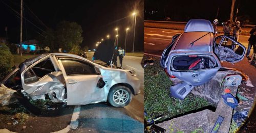 恐怖车祸！16岁少年夹毙 3人重伤