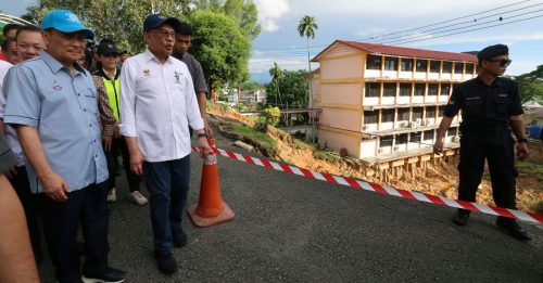 沙巴水灾土崩｜安华：应对灾后重建需求 中央探讨更多拨款