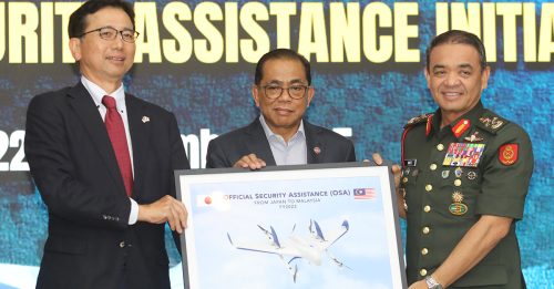 签署安保强化支援倡议 大马接收日本14架无人机