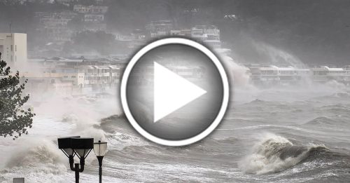 台风桦加沙来袭｜香港长洲沙滩 这个“消失”