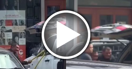 通缉犯撞车求脱困 警神勇破窗 手到擒来