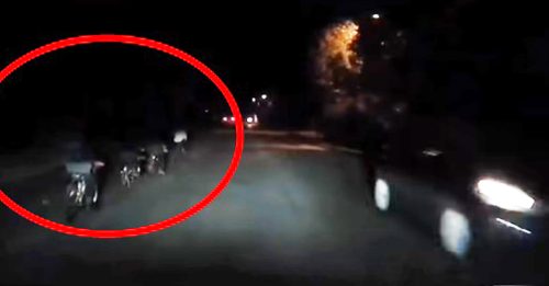 太危险了！又现蚊型脚车党