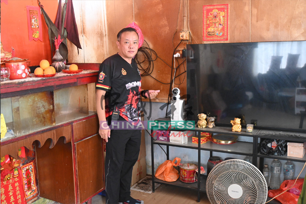 林胜鸿指出,家中的闭路电视成功拍下干案者面目。