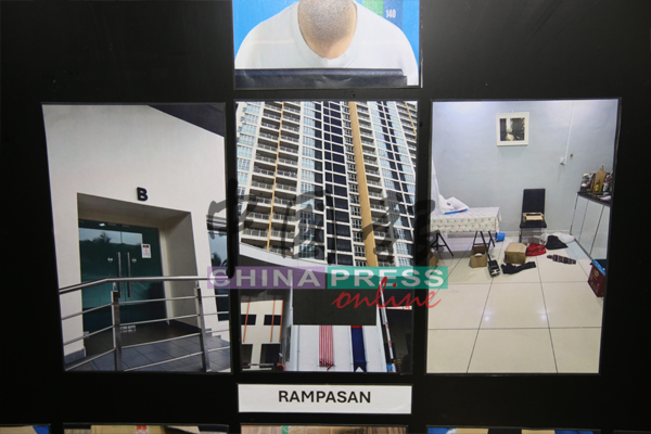 警方再前往新山红宝石花园2一间公寓单位,搜出大量毒品。