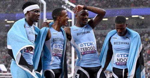 世界田径锦标赛｜雨战秒绝杀美国 博茨瓦纳称霸男4X400接力