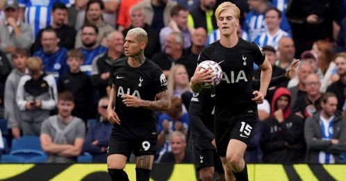 英超｜理查利森破门 热刺2比2战平布赖顿