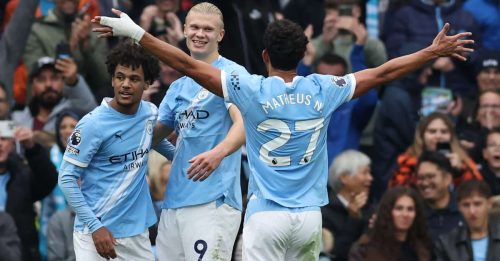 英超｜哈兰德双响 曼市5比1大胜伯恩利