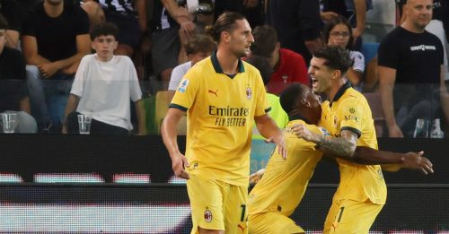 意甲｜AC米兰3比0胜乌迪内斯   祖云杜斯1比1平维罗纳