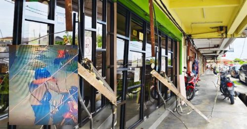 地下电缆偷完后 这回剪外墙电缆