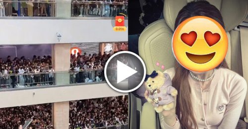 赵露思“复出”状态回勇 200保安也挡不住粉丝热情