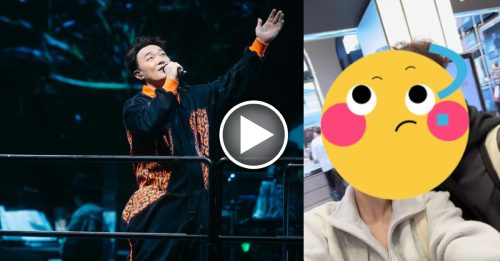 遇热情女粉丝贴近合照 歌神1招避免身体接触