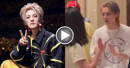 误将路人当粉丝 男偶像开口拿走礼物