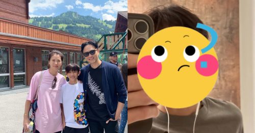 张智霖18岁儿晒正面照 稚气减退 留须根添佬味