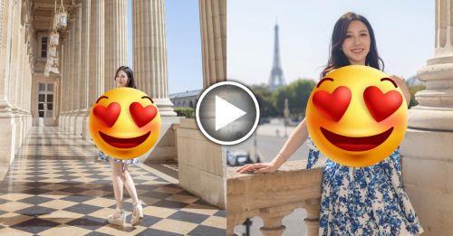 应老公要求分享旅行美照 TVB小花露肩晒白滑玉背