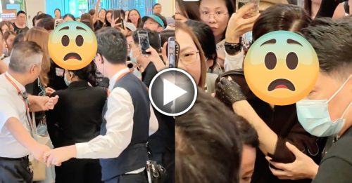 被粉丝包围场面混乱 55岁TVB视后吓到花容失色