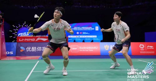 中国羽球大师赛｜2局挫印度男双 徐金夺今年第7冠