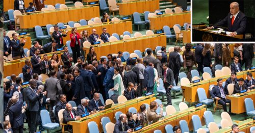 以色列总理联大演说 多国代表集体离席